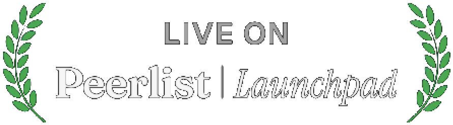 Live on Peerlist Launchpad badge